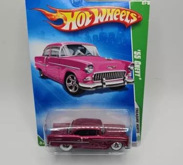 2009 HOT WHEELS SUPER TREASURE HUNT PINK  55 CHEVY Online Sale