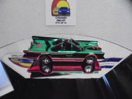 LOOSE HOT WHEELS RLC GREEN CHROME CHRISTMAS 1966 TV SERIES BATMOBILE w REDLINES For Discount