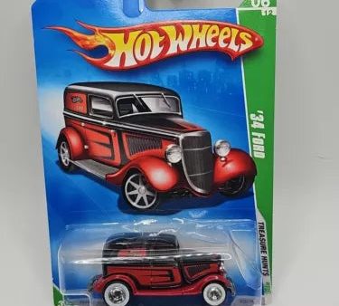 2009 HOT WHEELS SUPER TREASURE HUNT RED  34 FORD For Discount