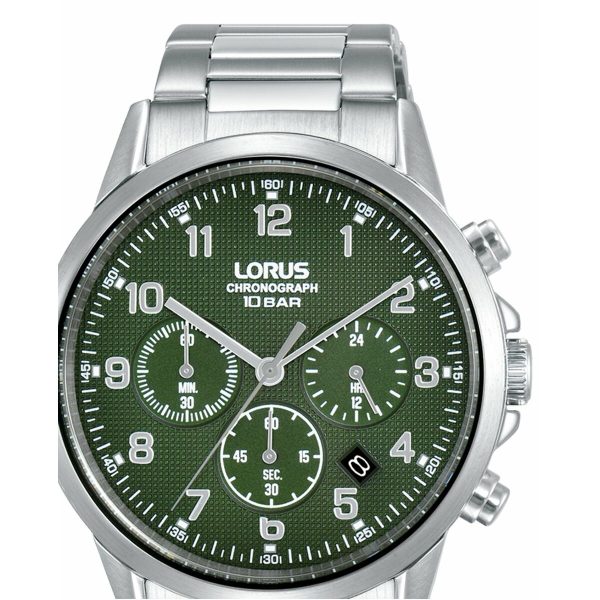 Men s Watch Lorus RT315KX9 Green Silver Supply