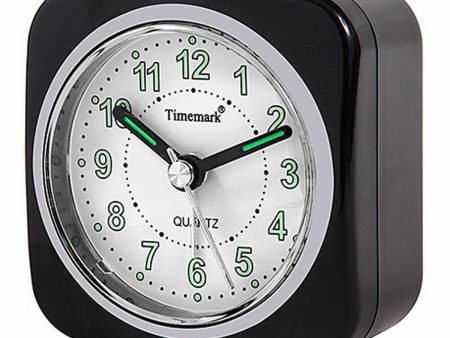 Table clock Timemark Alarm clock Black Fashion