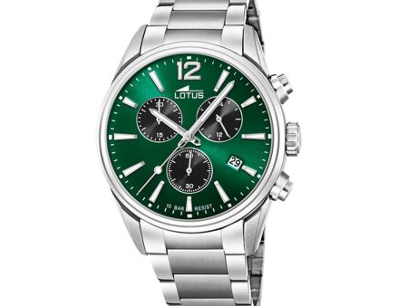 Men s Watch Lotus 18690 4 Green Silver For Discount