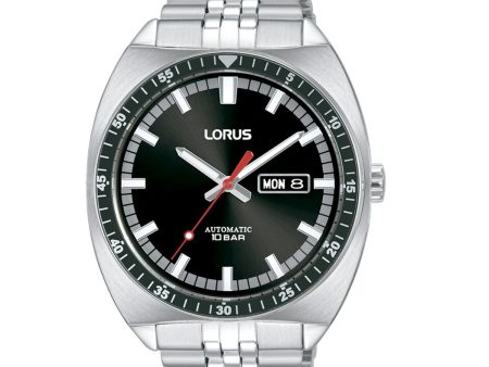 Men s Watch Lorus RL439BX9 Black Silver Discount