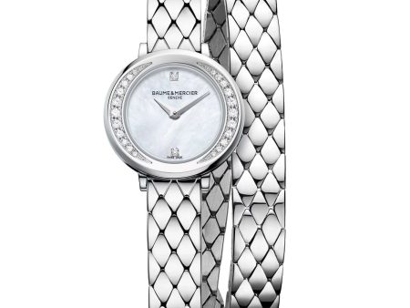 Ladies  Watch Baume & Mercier PETITE PROMESSE W-DIAMOND (Ø 22 mm) Hot on Sale