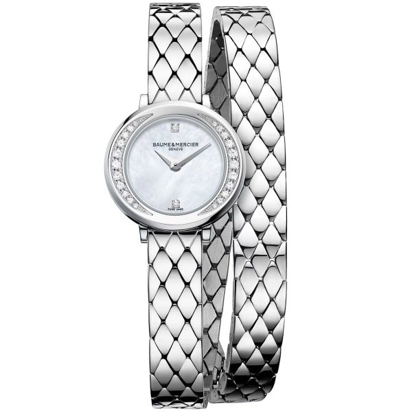 Ladies  Watch Baume & Mercier PETITE PROMESSE W-DIAMOND (Ø 22 mm) Hot on Sale