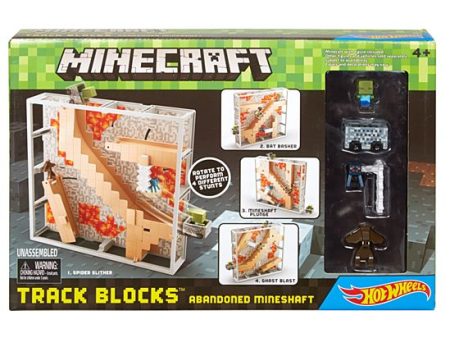 Minecraft Hot Wheels Track Blocks Abandoned Mineshaft Play Set on Sale