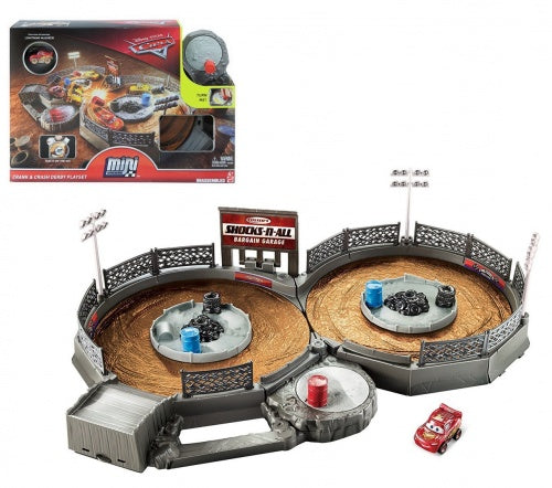 Disney Pixar Cars Mini Racers Crank and Crash Derby Playset For Discount