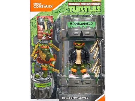 Mega Construx Teenage Mutant Ninja Turtles Classic Series Michelangelo Mutagen Canister Fashion