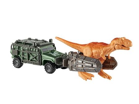 Matchbox Jurassic World Dino Transporters Tyranno-Hauler Vehicle And Figure Sale