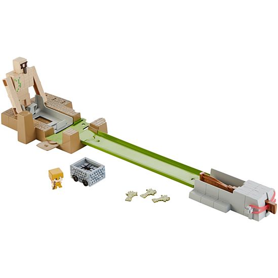 Minecraft Hot Wheels Golem Toss Play Set Online Hot Sale