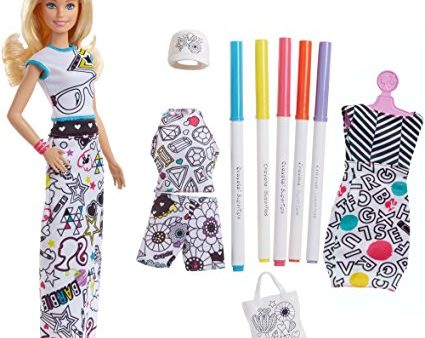 Barbie Crayola Color-In Fashion Doll and Fashions For Cheap